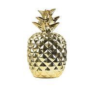 STGBCST Hucha de cerámica con forma de piña, decoración del hogar, piña dorada para decoración del hogar, mesa de comedor, boda, fiesta de cumpleaños (estilo 3)