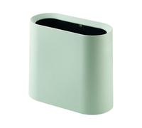 Stgfyxgs Cubo de Basura Rectangular, Contenedor de Residuos, Accesorio para El Hogar, Cubo de Basura de PP Lavable, Doble Pared, Adecuado para Oficina, Dormito, Verde, tal como se describe
