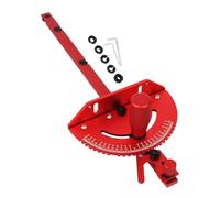 Stgfyxgs de Mesa para Carpintería, Guía de Ingletes Metálica, ángulo de 60°, Escala Precisa Ajustable, Ligera, 45 Cm de Largo con Regla, ROJO