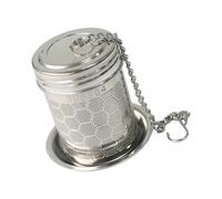 Stgfyxgs de Té Malla Acero Inoxidable Filtro Reutilizable con Cadena para Té y Usos en Cocina Oficina Hogar, Panal de trompeta, tal como se describe
