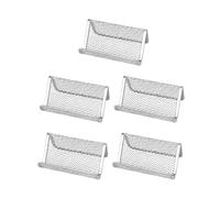 Stgfyxgs Elegante Tarjetero Metálico para Oficina, plata