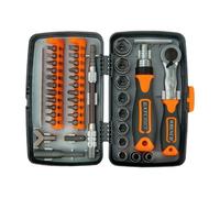 Stgfyxgs Juego de Destornilladores de Carraca 38 en 1, Destornillador Doméstico con Estuche Portátil, Herramientas Manuales Compactas para Mantenimiento de Ele