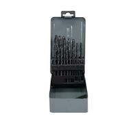 Sthor 22190 - juego de brocas hss 1.0-10.0 mm, 19 piezas, ideal para p