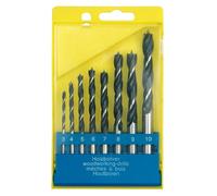 Sthor 22381 - taladro de madera ajustado 3-10 mm, 8 piezas, con caja p