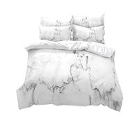Sticker Superb. Negro Blanco Gris Marrón Mármol 3D Ropa de Cama con Funda Nórdica Cama 90/105/135/150 cm Nubes de Teñido Anudado Tie-dye Juego de Cama Funda de Edredón,Blanco 2,Cama 105 cm 180x210 cm