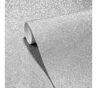 Stickyart Papel Pintado Brillante Plateado Papel Adhesivo Para Muebles Infantil 40cmX200cm Vinilo Adhesivo Muebles Brillante Pared Salon Vinilos Para Muebles Decorativos Lámina Adhesiva Pared Armarios