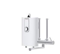 STIEBEL ELTRON Calentador de agua electrónico compacto DCE 11/13 H + grifo MEKD para la cocina, fabricado en Alemania, conexión fija 400 V, apto para solar, montaje en sobremesa, certificado VDE,
