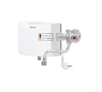STIEBEL ELTRON Mini calentador de agua hidráulico DNM 3 + MAW accesorio de pared para lavabo, 3,5 kW, con enchufe, sin presión, 205968