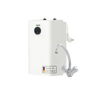 STIEBEL ELTRON. Nueva generación de pequeños acumuladores sin presión, modelo UFP 5 Trend, que incluye batería de acumulación de calor TWS-W con enchufe, función thermostop, calentador de bajo caudal 