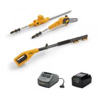 Stiga MT 100e Kit - Podadora/Cortasetos con pértiga - 20V/4Ah