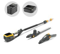 Stiga MT 500e Kit - Cortasetos y podadora con pértiga multifunción - Batería y cargador incluidos