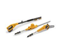 STIGA SMT 100e Kit de Herramienta multifunción con batería, hasta 70 Minutos de autonomía, batería de 20 V (4 Ah), Yellow/Grey/Black