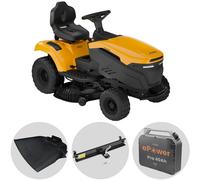 Stiga Tornado 398e - Kit Tractor cortacésped con 1 módulo batería ePower Pro 56 V/40 Ah - Salida lateral y mulching