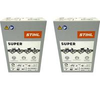 Stihl 2x 3/8" Rapid Super 3 (RS3) cadena de sierra 50 cm 3/8" 1.6 mm 72 TG 2 piezas ( 2x 36260000072 )