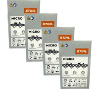 Stihl 4x 1/4" Picco Micro 3 (PM3) cadena de sierra 30 cm 1/4" P 1.1 mm 64 TG 4 piezas ( 4x 36700000064 )