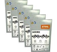 Stihl 5x cadena de sierra 1/4" Picco Micro 3 (PM3) de 30 cm, 1/4" P, 1,1 mm, 65 TG, 5 unidades (5x 36700000065)