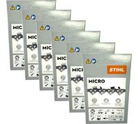 Stihl 6 x 1/4" Picco Micro 3 (PM3) cadena de sierra, 30 cm, 1/4" P, 1,1 mm, 65 TG, 6 unidades (6 x 36700000065)