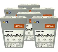 Stihl 6x 3/8" Rapid Super 3 (RS3) cadena de sierra 50 cm 3/8" 1.6 mm 72 TG 6 piezas ( 6x 36260000072 )