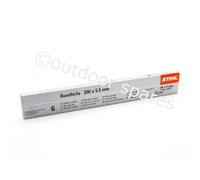 Stihl Cadena para motosierra, 5,5 mm, cincel completo, cadena .404, paso de 10 mm, calibre 1,3 mm, ST56057725506, 6 unidades