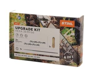 Stihl HEXA UPGRADE KIT3 45 cm 3/8 1,6 66TG 2 cadenas de sierra hexa, 1 lima hexagonal y mango de lima