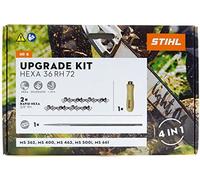 Stihl HEXA UPGRADE KIT4 50 cm 3/8 1,6 72TG 2 cadenas de sierra hexa, 1 lima hexagonal y mango de lima