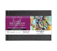 Stillman & Birn Zeta Series - Cuaderno de bocetos de tapa dura, horizontal, 9 x 6, papel blanco de 270 g/m², medios mixtos, fabricado en los Estados Unidos