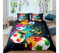 Stillshine. 2/3 Piezas Juego De Cama con Cremallera Funda De Edredón Funda Nórdica Gamer Juvenil Chico Niño Adulto 3D Gamepad Video Juego Colores Fútbol Ropa De Cama (220 x 240)