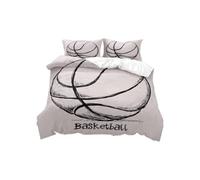 Stillshine. Funda Nordica Cama 90/105/135/150 Baloncesto para Niños Tema Deportivo Fresco para Niños y Adolescentes Graffiti Juego de Cama de Decoración (Color 1,Cama 80/90-150 x 200 cm)