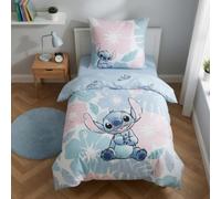Stitch Niña Funda Nórdica Cama 90 135x200 + Funda Tropical Azul/Rosa