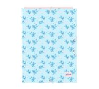 STITCH OHANA - Carpeta Folio con 3 Solapas, Ideal para Niños de Diferentes Edades, Cómoda y Versátil, Calidad y Resistencia, 26x36.5 cm