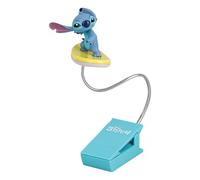 Stitch Surfing Book Light - Producto con licencia oficial de Disney | Luz de lectura con clip • Diseño de brazo flexible • Portátil alimentado por pilas • Tema de puntada mona • Regalo Disney