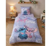 Stitch y Angel Funda Nórdica Cama 90 140x200 + Funda Almohada Polialgodón