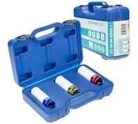STIX Llave de impacto de 1/2 pulgadas CR-MO 17-21 mm, 3 piezas, con protección para llantas