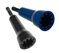 STOBAZA 2 Piezas Herramientas para Torcer Alambre para Taladro, Pelacables y Torsión de Alambre, Plástico y Acero al Vanadio, Negro, para Cableado Eléctrico