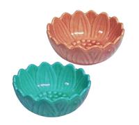 STOBAZA 2 Piezas Porta Varillas de Incienso de Cerámica Diseño de Flor de Loto Resistente al Calor, Multifuncional para Aromaterapia, Yoga y Decoración Elegante