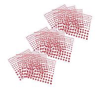 STOBAZA 20 Piezas Pegatinas de Gemas de Imitación para Uñas Autoadhesivas Base Plana Decoración de Uñas Gemas Rojas para Manicura DIY y Diseño