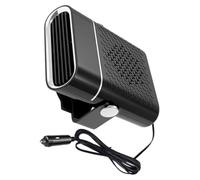 STOBAZA Descongelador Portátil, Calentador Eléctrico Rápido para | ABS y Cobre, Instalación Sencilla y Uso Versátil, Color Negro, para Cabina y Conducción Diaria