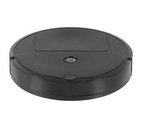 STOBAZA Robot Limpiador de Suelos Automático Robot Barredor y Fregona de Plástico Negro Recargable por USB Diseño Delgado para Limpieza de Pisos