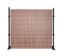 Stockcloture - Kit de ocultación de láminas de PVC para panel de malla rígida de malla 55 brisa de vista, altura 1,93 x 2,50 cm, color bambú