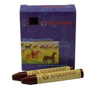 Stockmar 330-13: Lápices de cera, color rojo-marrón, juego de 12 unidades