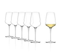 Stölzle Lausitz Copas de Vino Blanco Cocoon Set de 6, 485ml - Copas Elegantes para Vino Blanco & Aperitivo - Cristal Elegantes - Apta para Lavavajillas