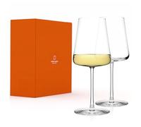 Stölzle Lausitz Juego de 2 copas de vino blanco Power de 400 ml - Copas de vino modernas para el máximo desarrollo del aroma del vino blanco - Noble copa de vino blanco de cristal - Resistente al