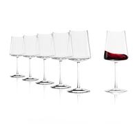 Stölzle Lausitz Juego de 6 copas de vino de 650 ml, ideales para vino tinto, copas modernas de cristal burdeos para máximo sabor, resistentes al lavavajillas y a los golpes