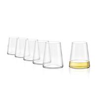 Stölzle Lausitz Vaso de vino blanco Symphony set 6 uds 400 ml - Copas sin tallo para máxima liberación de aromas - Copas planas en cristal - Apto lavavajillas & Made in Germany