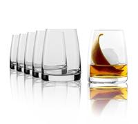 Stölzle Lausitz Vasos de Whisky D.O.F. Set de 6, 325ml - Vasos Elegantes de Cristal para Whisky - Resistentes al Lavavajillas y a los Golpes, Fabricados en Alemania