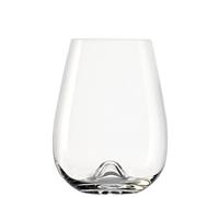 Stölzle Lausitz Vulcano Collection 1040012 - Juego de 2 copas de vino (475 ml, aptas para lavavajillas, altura: 11,5 cm, diámetro exterior: 8,7 cm), color transparente