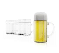 Stölzle Oberglas Juego De 6 Jarras De Cerveza De Vidrio De 0,5 L Apto Para Lavavajillas