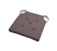 Stof - Cojín de Silla - Talla 38 x 38 cm - 100% algodón - Color Gris - Modelo Duo Cómodo y Elegante - Fácil de Limpiar