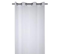 Stof Monna - Cortina con Ojales para salón o Dormitorio, Talla 135 x 260 cm, Color Blanco - Vela para Ventana o vestidor, Garantiza tu privacidad, decoración - Ideal para el hogar