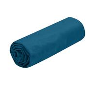 STOF - Sábana Bajera - Tamaño 160 x 200 cm - 100% algodón Certificado por Oeko-Tex - Color petróleo - Modelo Eden - Ropa de Cama para casa - Suave y cómoda para Nido Acogedor